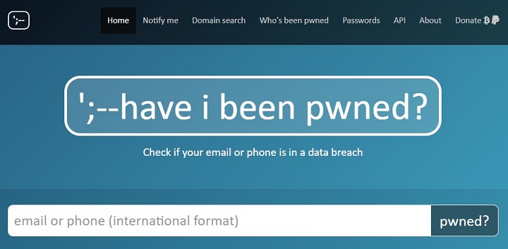 Have I Been Pwned