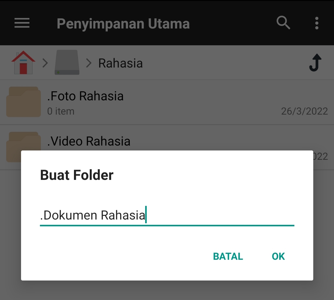 Membuat Folder