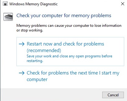 Windows Memory Diagnostic