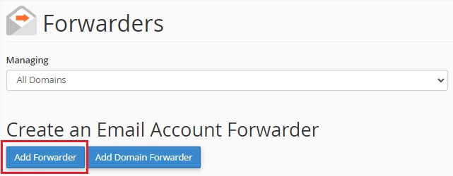 Add Forwader