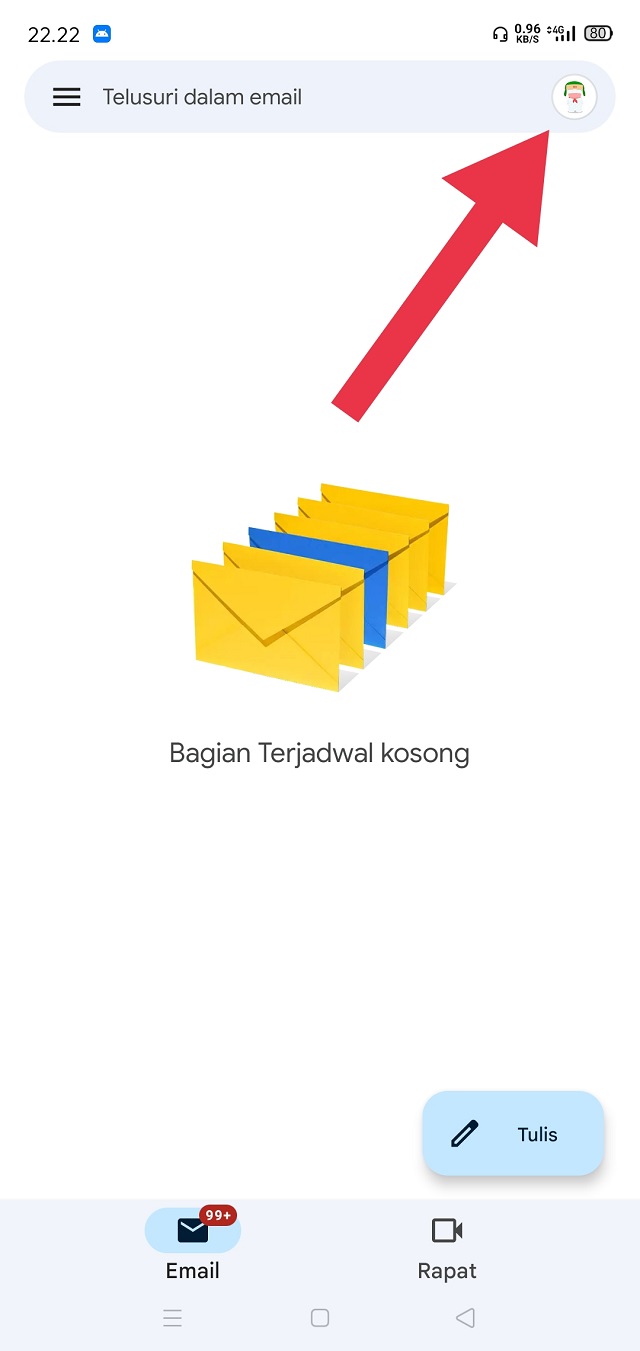 Beralih Akun Email