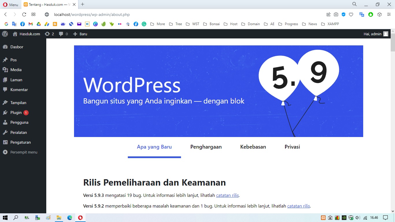 Dasbor WordPress