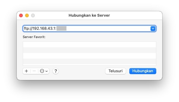 Hubungkan ke Server Ponsel