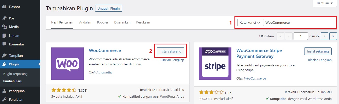 Install WooCommerce - Membuat Toko Online