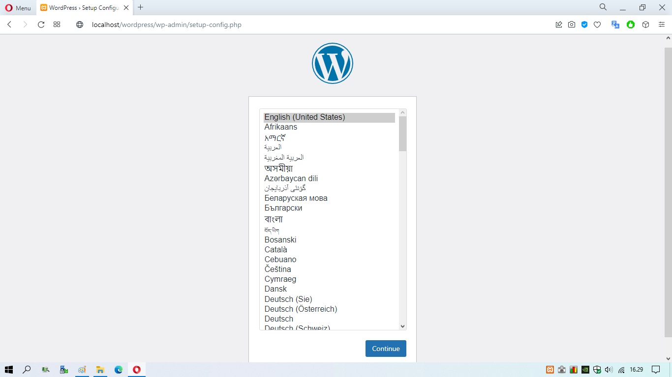 Install WordPress