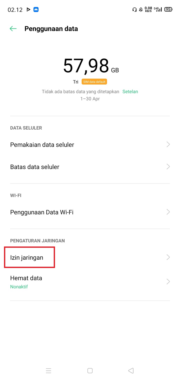 Izin Jaringan - Cara Mengetahui Software Yang Nguras Kuota