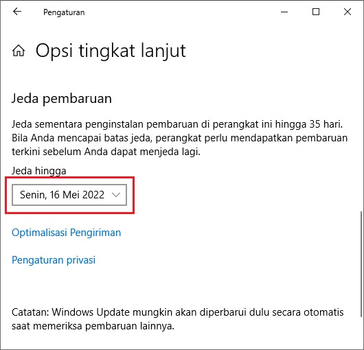 Jeda Pembaruan Windows Update - Cara Mengetahui Software Yang Nguras Kuota