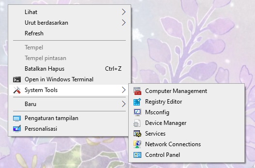 Menu Baru Di Context Menu Windows