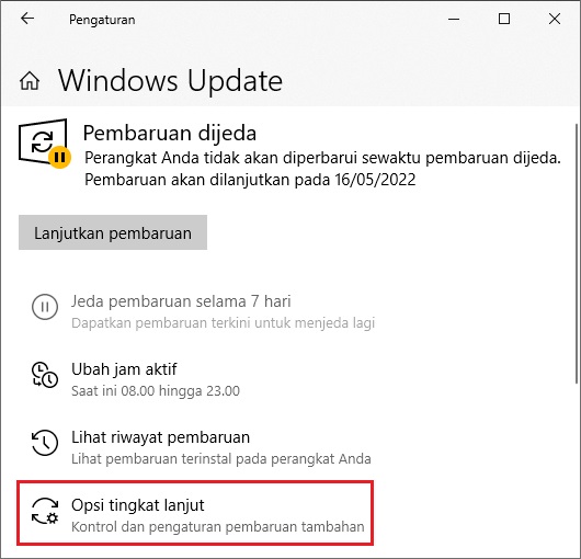 Opsi Tingkat Lanjut - Cara Mengetahui Software Yang Nguras Kuota