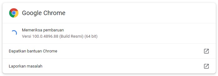 Pembaruan Google Chrome