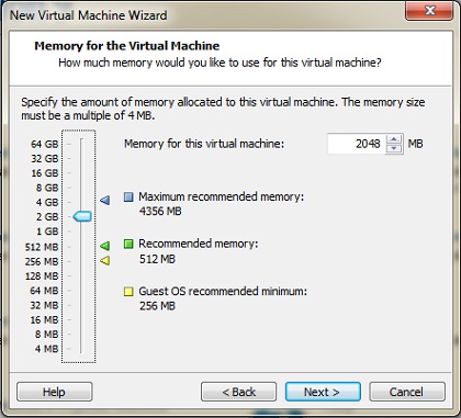 Set RAM VMware