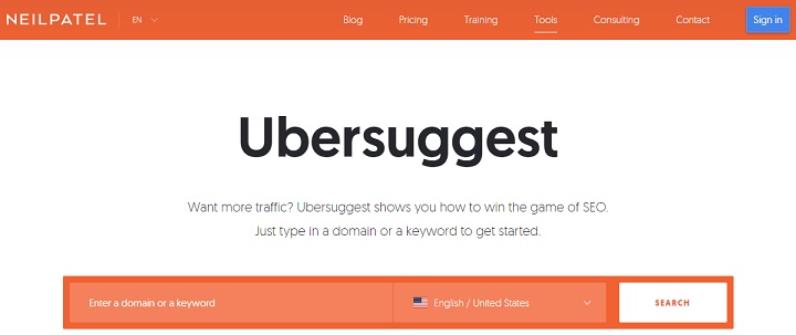 Ubersuggest