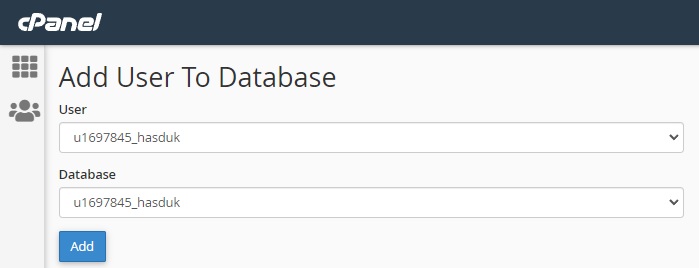 Tambah User ke Database