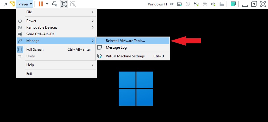 VMware Tools for Windows 11