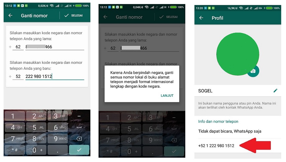 Nomor WhatsApp Luar Negeri