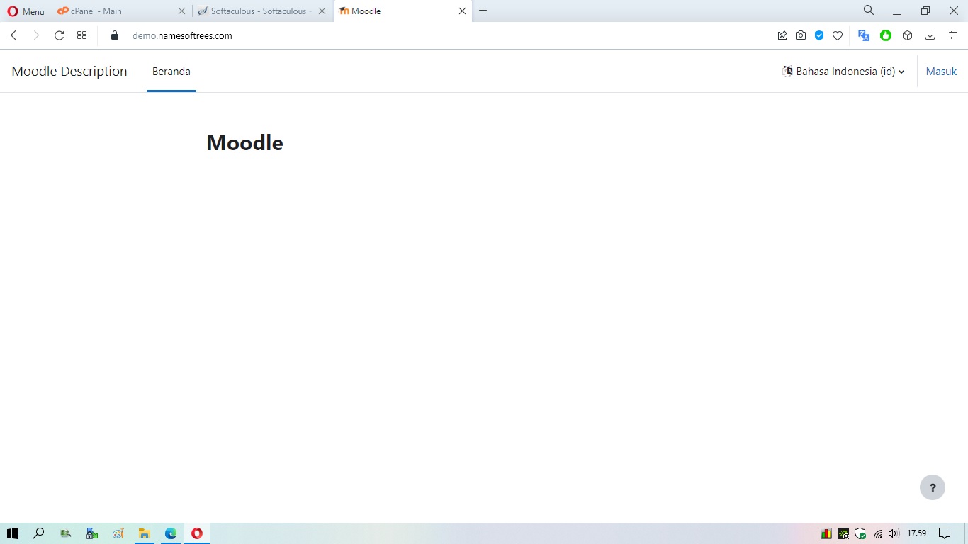 Moodle Homepage