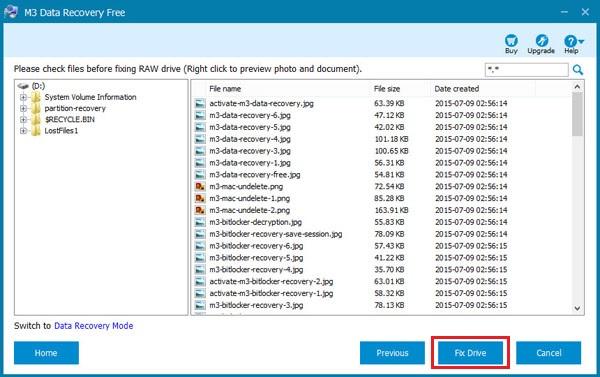 M3 Data Recovery Fix Drive