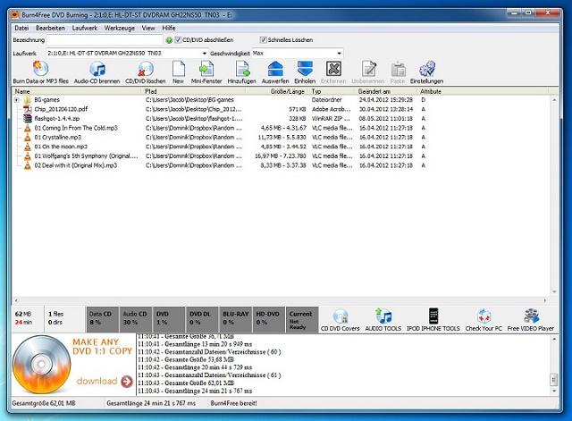 Burn4Free - Software Burning CD dan DVD Gratis Terbaik