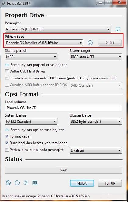 Membuat PhoenixOS Bootable