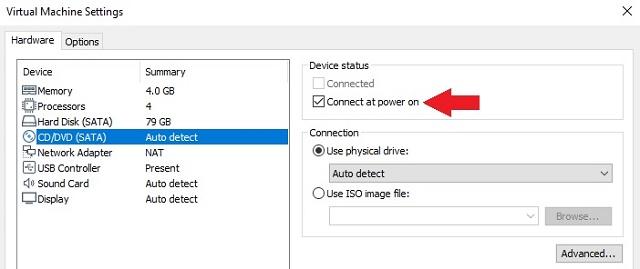 Virtual Machine Settings