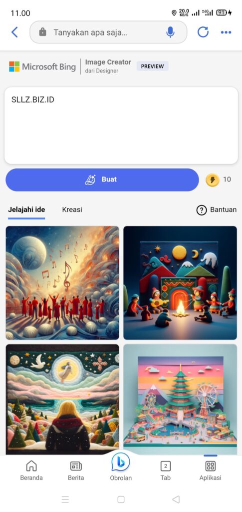 Bing Image Creator Di Android