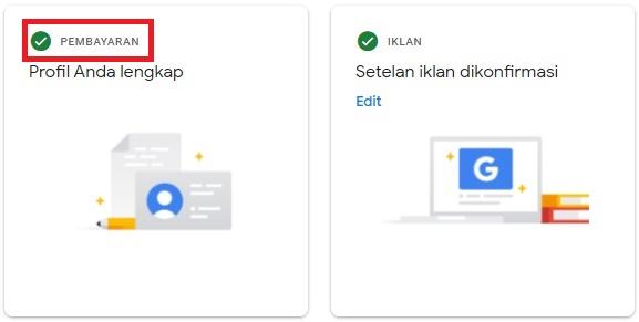 Pembayaran AdSense Centang Hijau