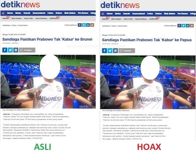 Perbedaan Berita Asli dan Hoax