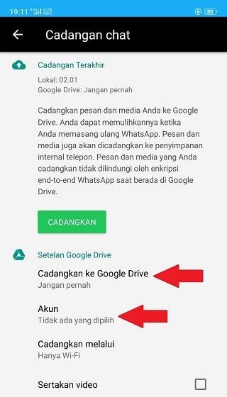 Mencadangkan WhatsApp