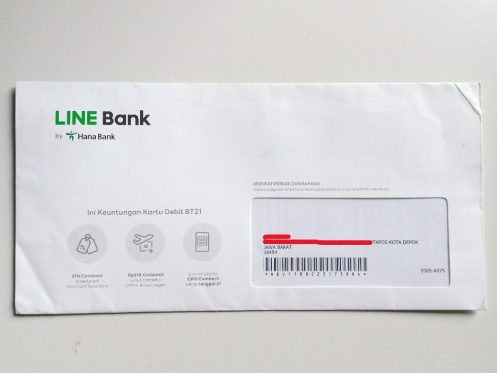 Surat dari LINE Bank