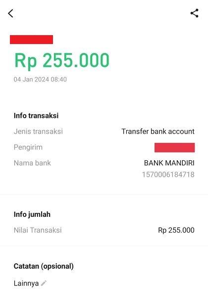 Transfer Mandiri ke LINE Bank